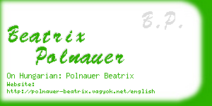 beatrix polnauer business card